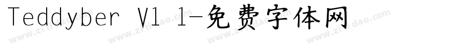 Teddyber V1 1字体转换